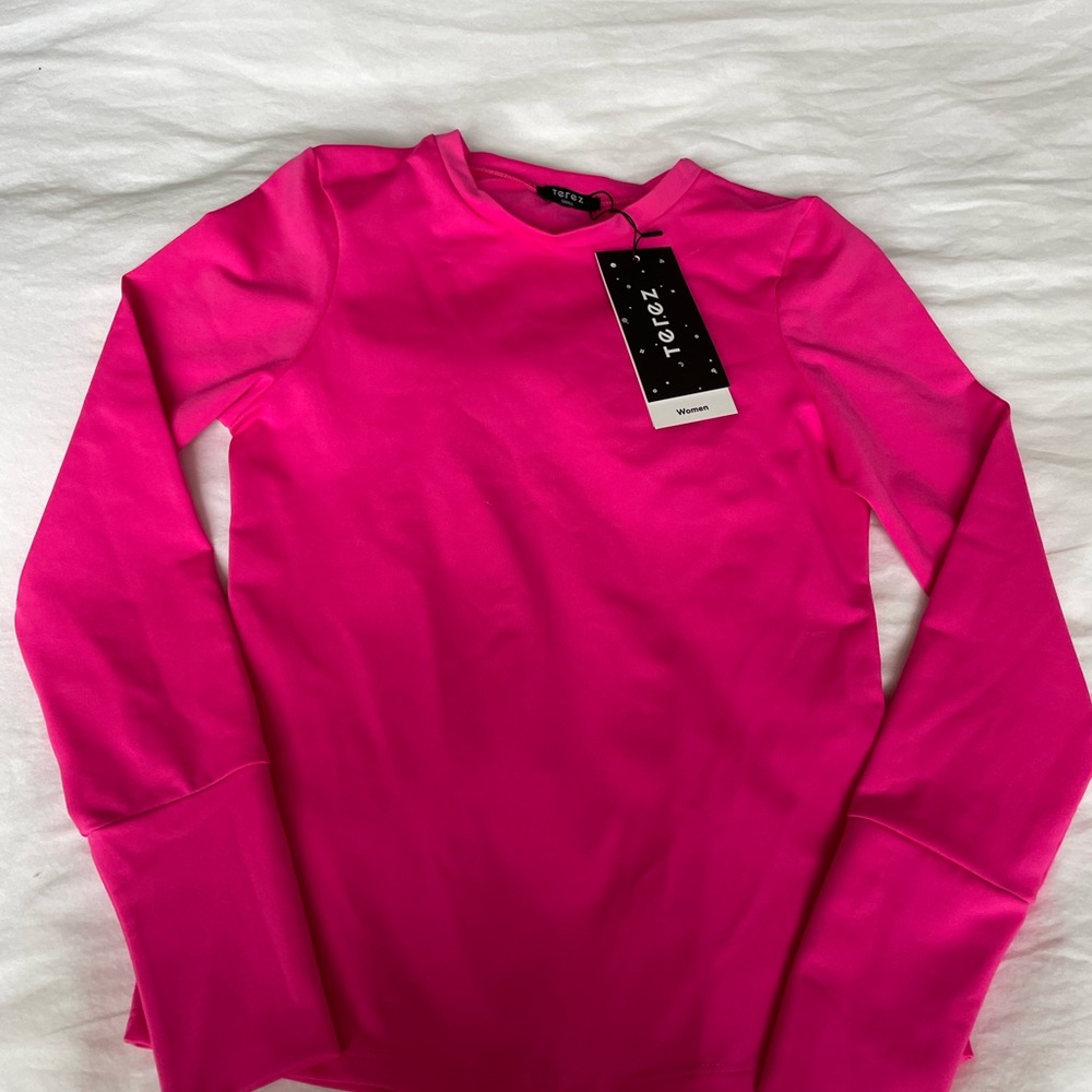 Thick material, pink long sleeve